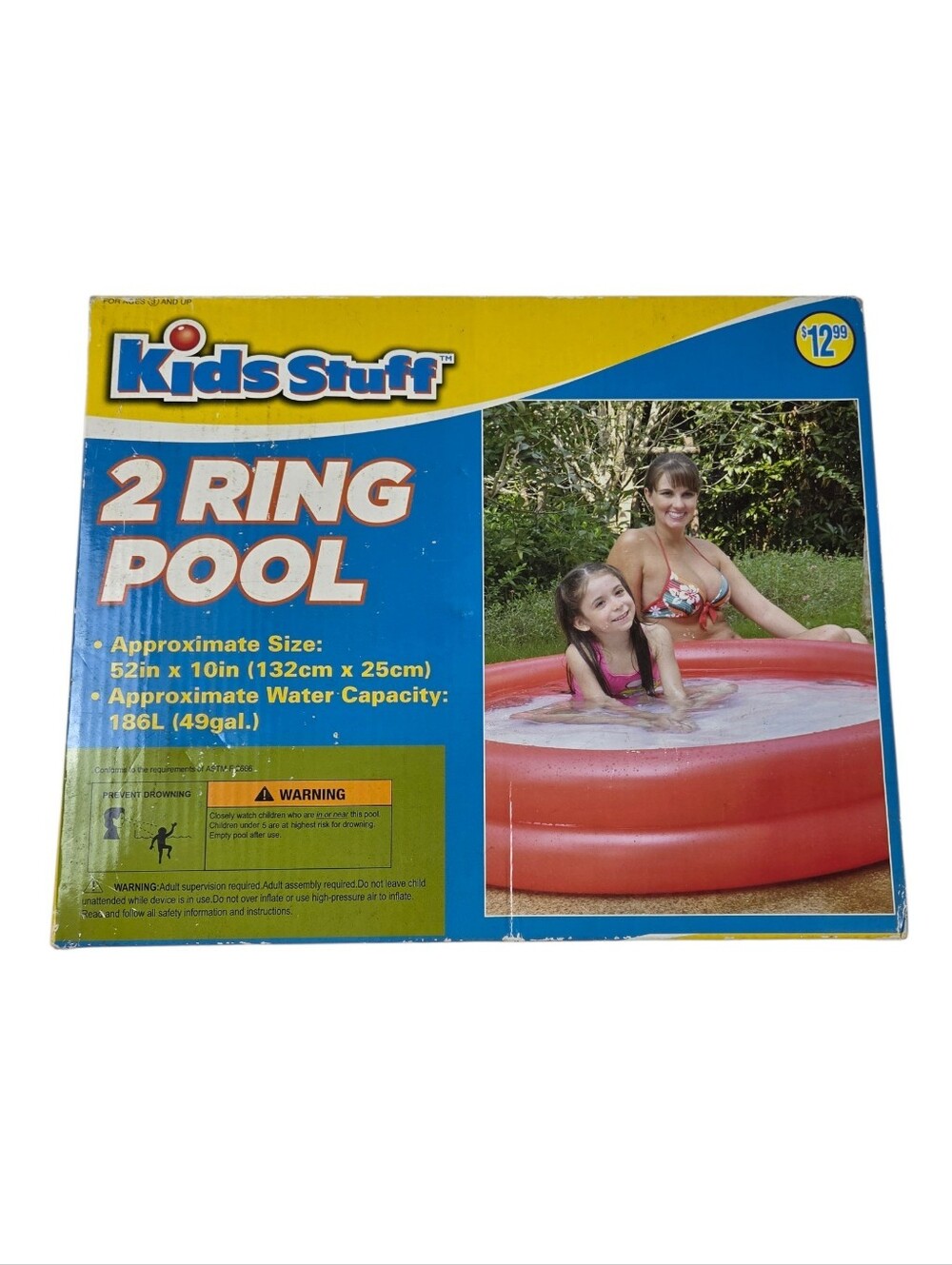 Kids Stuff 2 Ring Pool 59"diameter 49gal